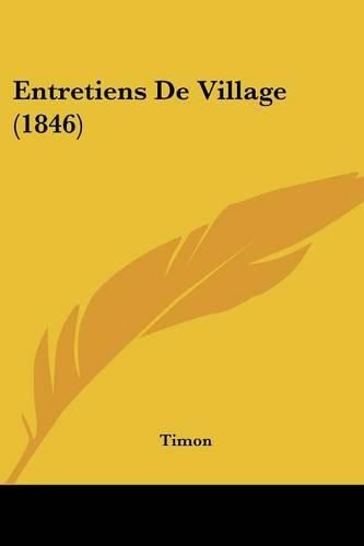 Entretiens de Village (1846)