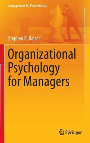 Cover image for Organizational Psychology for Managers