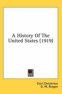 Cover image for A History of the United States (1919)