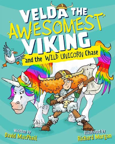 Cover image for Velda the Awesomest Viking and the Wild Unicorn Chase