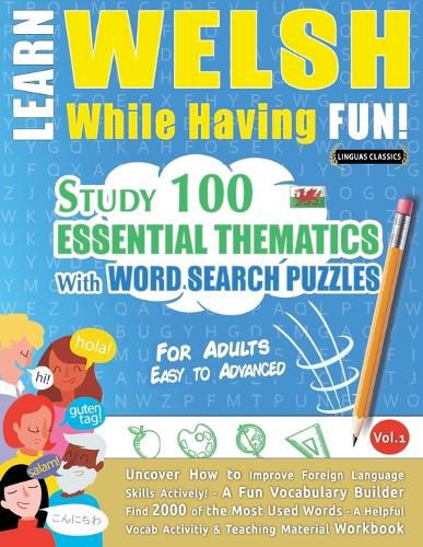 Cover image for Learn Welsh While Having Fun! - For Adults