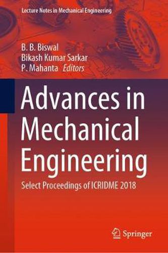 Cover image for Advances in Mechanical Engineering: Select Proceedings of ICRIDME 2018