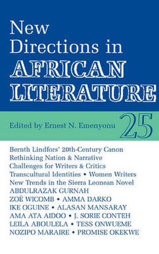 Cover image for ALT 25 New Directions in African Literature