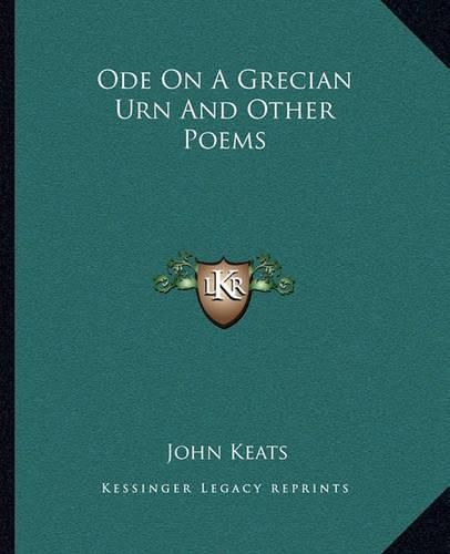 Cover image for Ode on a Grecian Urn and Other Poems