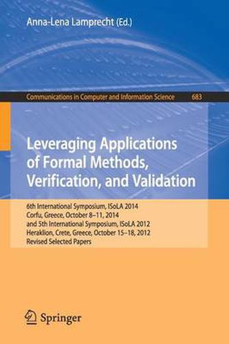 Cover image for Leveraging Applications of Formal Methods, Verification, and Validation