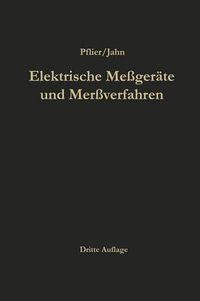 Cover image for Elektrische Messgerate Und Messverfahren