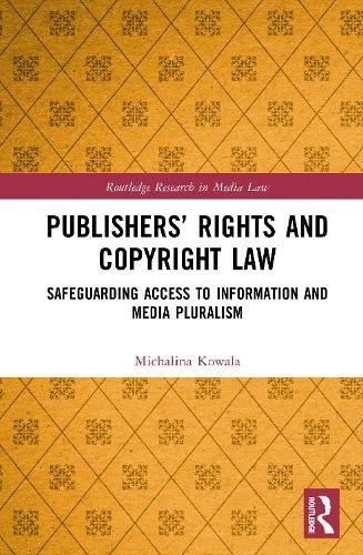 Cover image for Publishers' Rights and Copyright Law