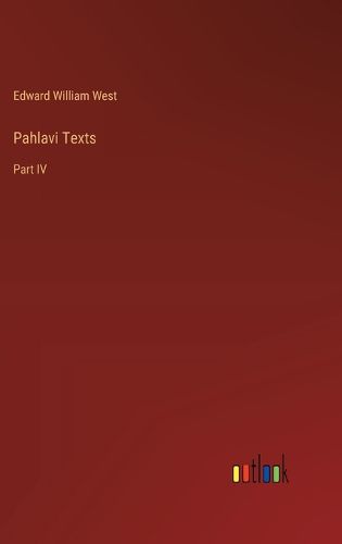Cover image for Pahlavi Texts