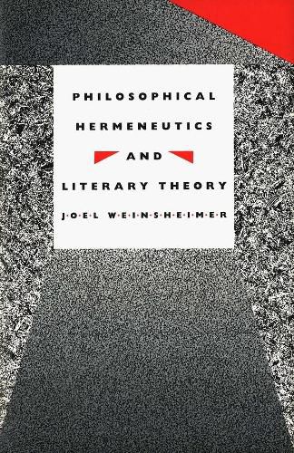 Cover image for Philosophical Hermeneutics and Literary Theory