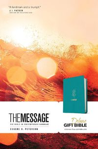 Cover image for Message Deluxe Gift Bible, Hosanna Teal