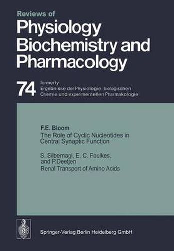 Cover image for The Role of Cyclic Nucleotides in Central Synaptic Function / Renal Transport of Amino Acids