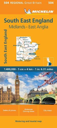 South East England - Michelin Regional Map 504