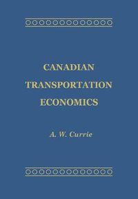 Cover image for Canadian Transportation Economics