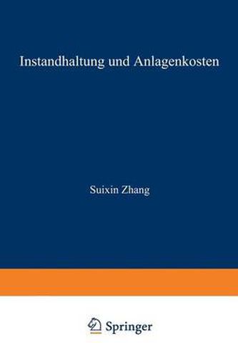 Cover image for Instandhaltung Und Anlagenkosten