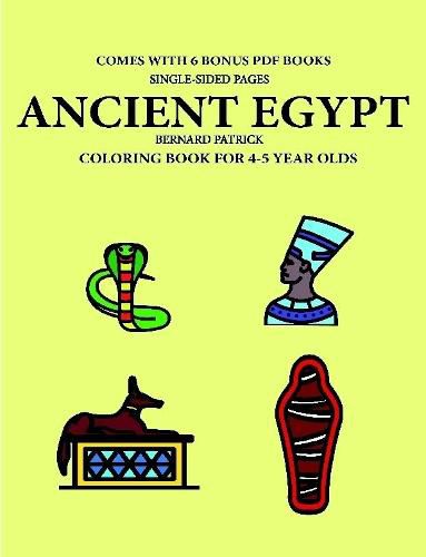 Cover image for Coloring Book for 4-5 Year Olds (Ancient Egypt)