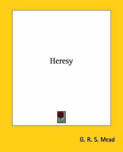 Cover image for Heresy