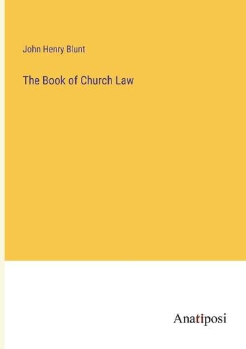 Cover image for The Book of Church Law