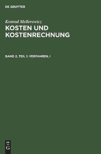 Cover image for Verfahren, I