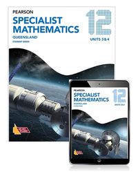 Cover image for Pearson Specialist Mathematics Queensland 12 Student Book with eBook