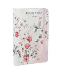 Cover image for Flowers & Birds Peony A6 Notebook