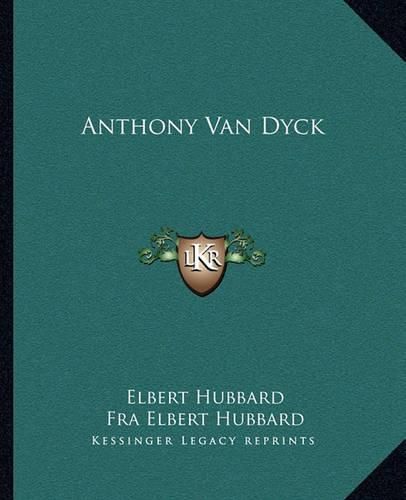 Cover image for Anthony Van Dyck