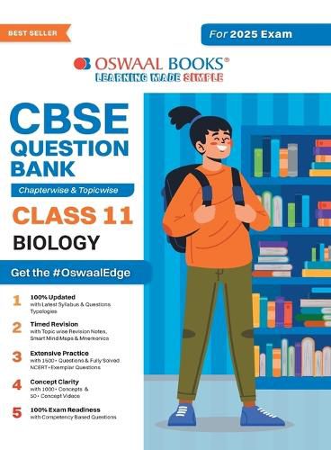 Cover image for CBSE Question Bank Chapterwise and Topicwise SOLVED PAPERS_Class 11_Biology_For Exam 2024-25
