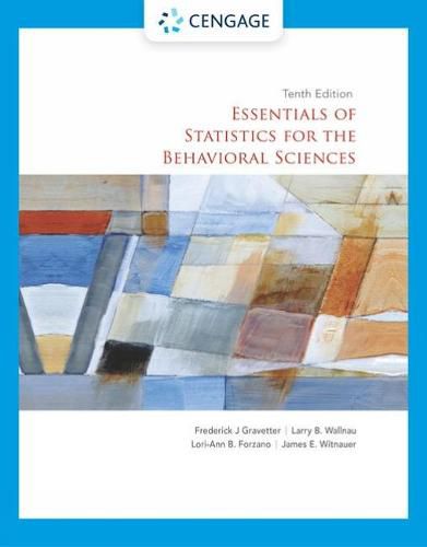 Cover image for Essentials of Statistics for the Behavioral Sciences