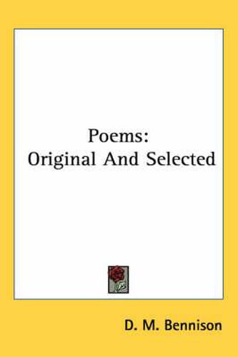 Cover image for Poems: Original and Selected