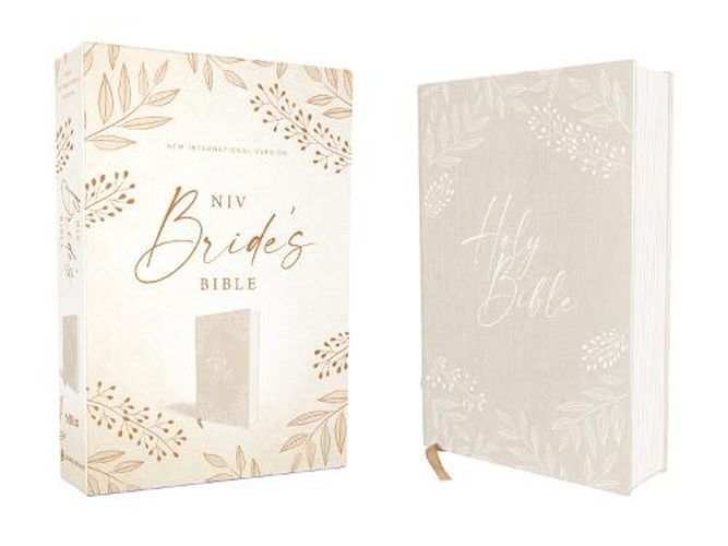 Cover image for NIV, Bride's Bible, Cloth over Board, Cream, Red Letter, Comfort Print