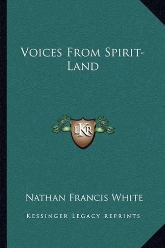 Cover image for Voices from Spirit-Land