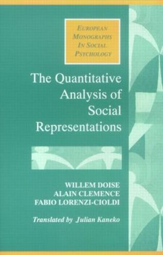 Cover image for The Quantitative Analysis of Social Representations