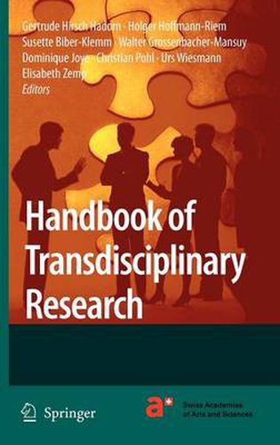 Handbook of Transdisciplinary Research