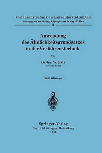 Cover image for Anwendung Des AEhnlichkeitsgrundsatzes in Der Verfahrenstechnik