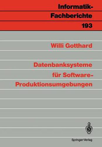 Cover image for Datenbanksysteme fur Software-Produktionsumgebungen