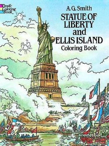 Cover image for Statue of Liberty and Ellis Island Colouring Book