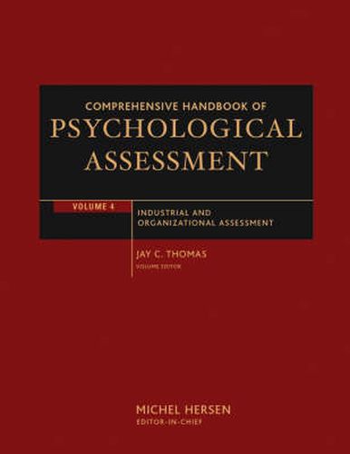 Cover image for Comprehensive Handbook of Psychological Assessment