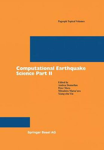 Cover image for Computational Earthquake Science Part II