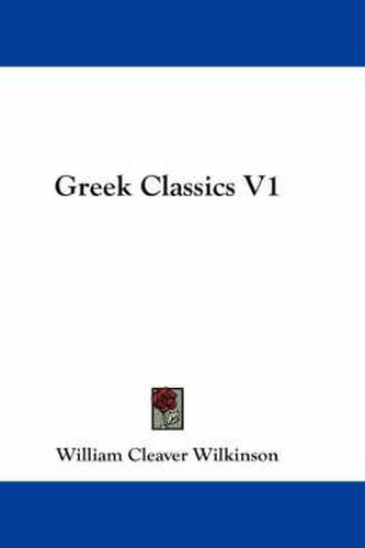 Cover image for Greek Classics V1