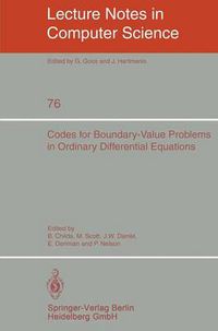 Cover image for Codes for Boundary-Value Problems in Ordinary Differential Equations: Proceedings of a Working Conference, May 14-17, 1978
