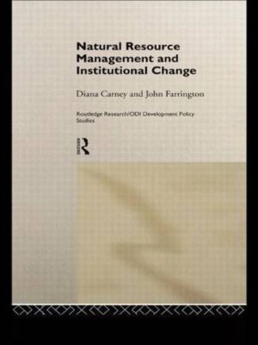 Cover image for Natural Resource Management and Institutional Change