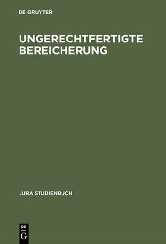 Cover image for Ungerechtfertigte Bereicherung