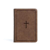 Cover image for CSB Large Print Compact Reference Bible, Brown Leathertouch