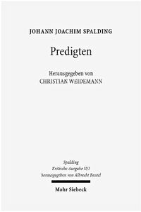 Cover image for Kritische Ausgabe: 2. Abteilung: Predigten. Band 1: Predigten (1765, 1768, 1775)