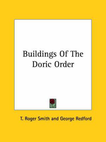Cover image for Buildings of the Doric Order