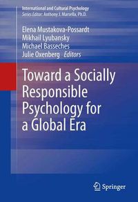 Cover image for Toward a Socially Responsible Psychology for a Global Era