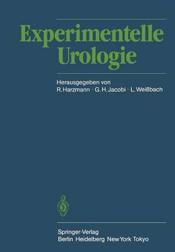 Cover image for Experimentelle Urologie