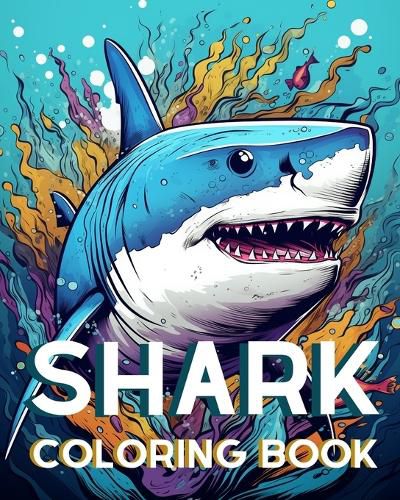 Cover image for Shark Coloring Book For Adults