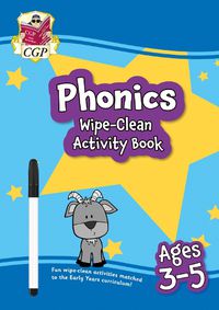 Cover image for New Phonics Wipe-Clean Activity Book for Ages 3-5 (with pen)