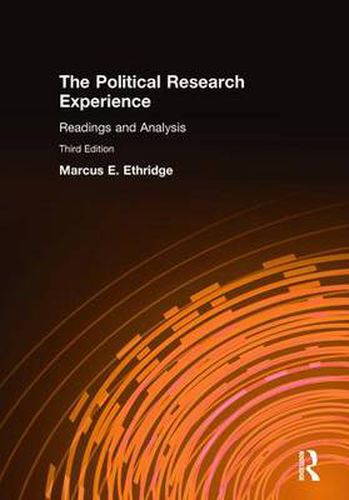 Cover image for The Political Research Experience: Readings and Analysis