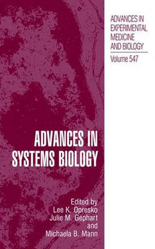 Cover image for Advances in Systems Biology